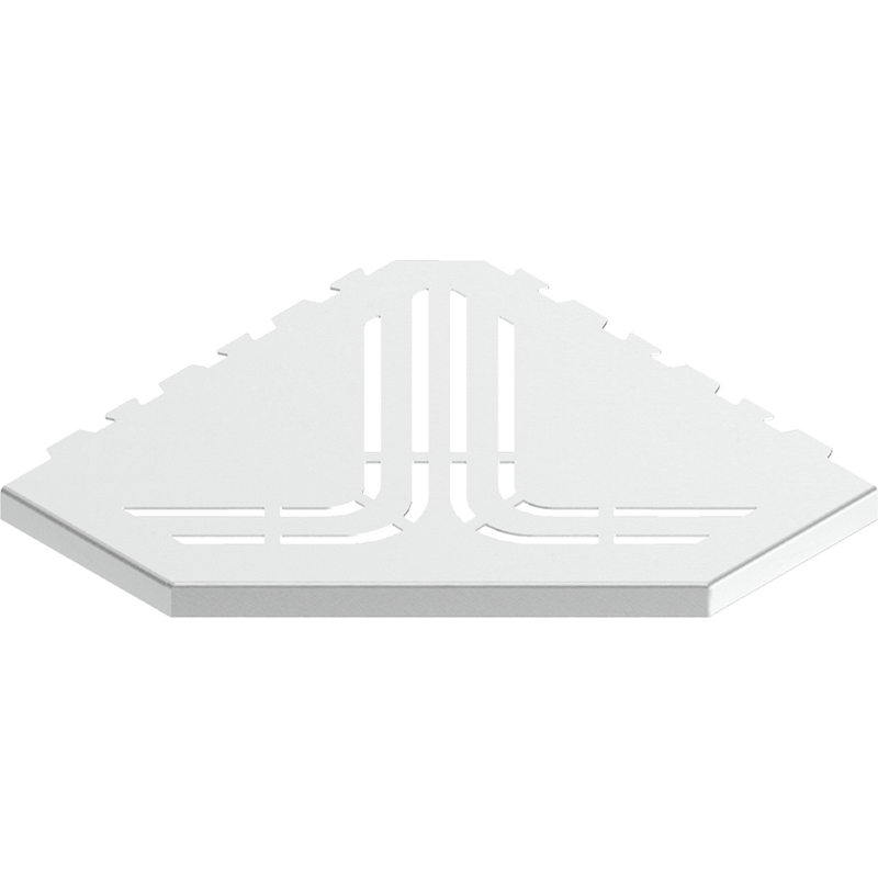 GURU Evolux BEAT Trapezoid Shower Corner Shelf, White