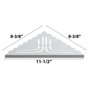 Guru Evolux BEAT Triangle Shower Corner Shelves Size