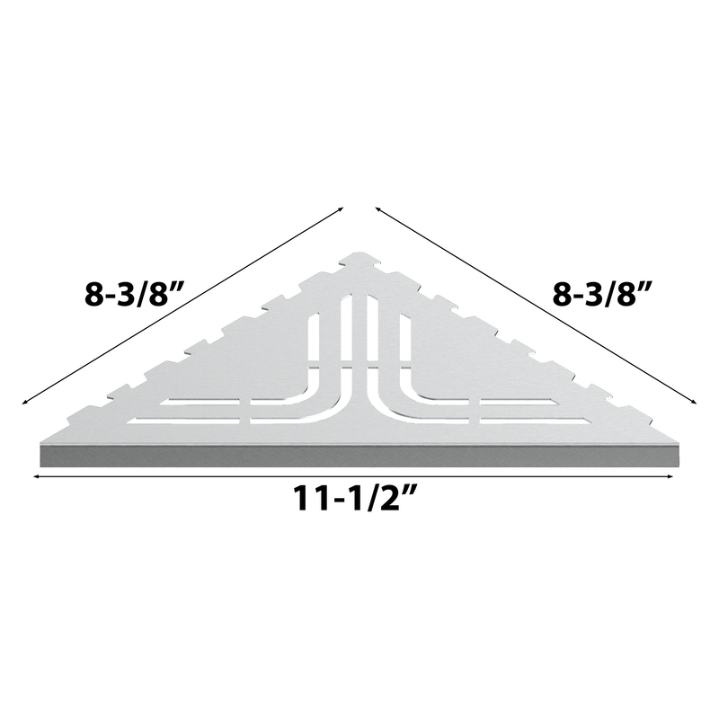 Guru Evolux BEAT Triangle Shower Corner Shelves Size