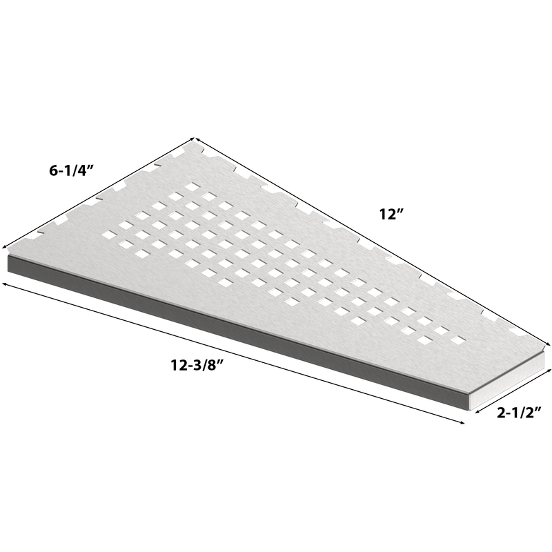 Guru Evolux PLUS ASIM Shower Corner Shelves Size