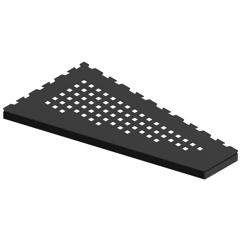 GURU Evolux PLUS ASIM Shower Corner Shelf, Black