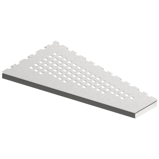 GURU Evolux PLUS ASIM Shower Corner Shelf, Brushed