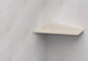 GURU Evolux PLUS ASIM Shower Corner Shelf Installed, Nickel