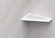 GURU Evolux PLUS ASIM Shower Corner Shelf Installed, White