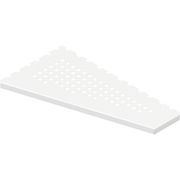 GURU Evolux PLUS ASIM Shower Corner Shelf, White