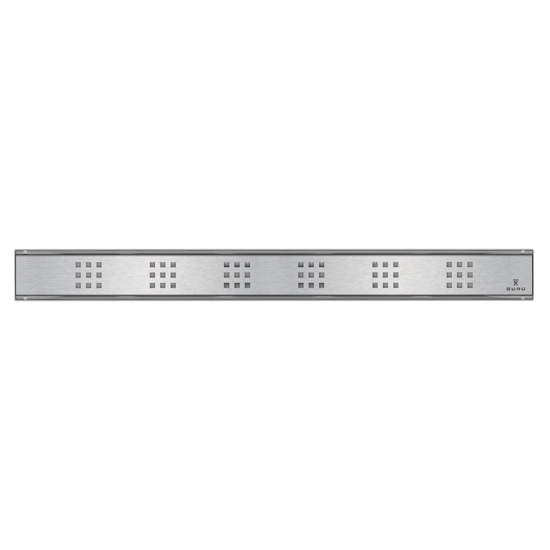 GURU Evolux PLUS Linear Drain & Strainer, Stainless Steel 