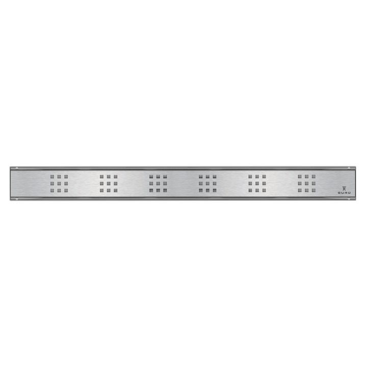 GURU Evolux PLUS Linear Drain & Strainer, Stainless Steel 