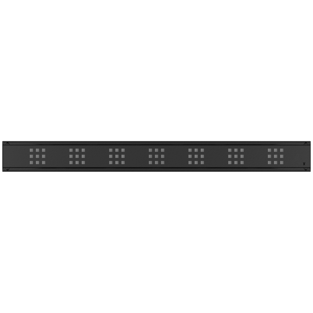 GURU Evolux PLUS Linear Drain & Strainer, Black