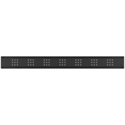 GURU Evolux PLUS Linear Drain & Strainer, Black