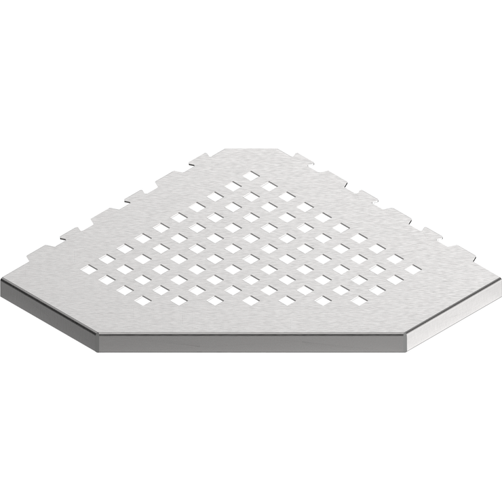 GURU Evolux PLUS Trapezoid Shower Corner Shelf, Brushed