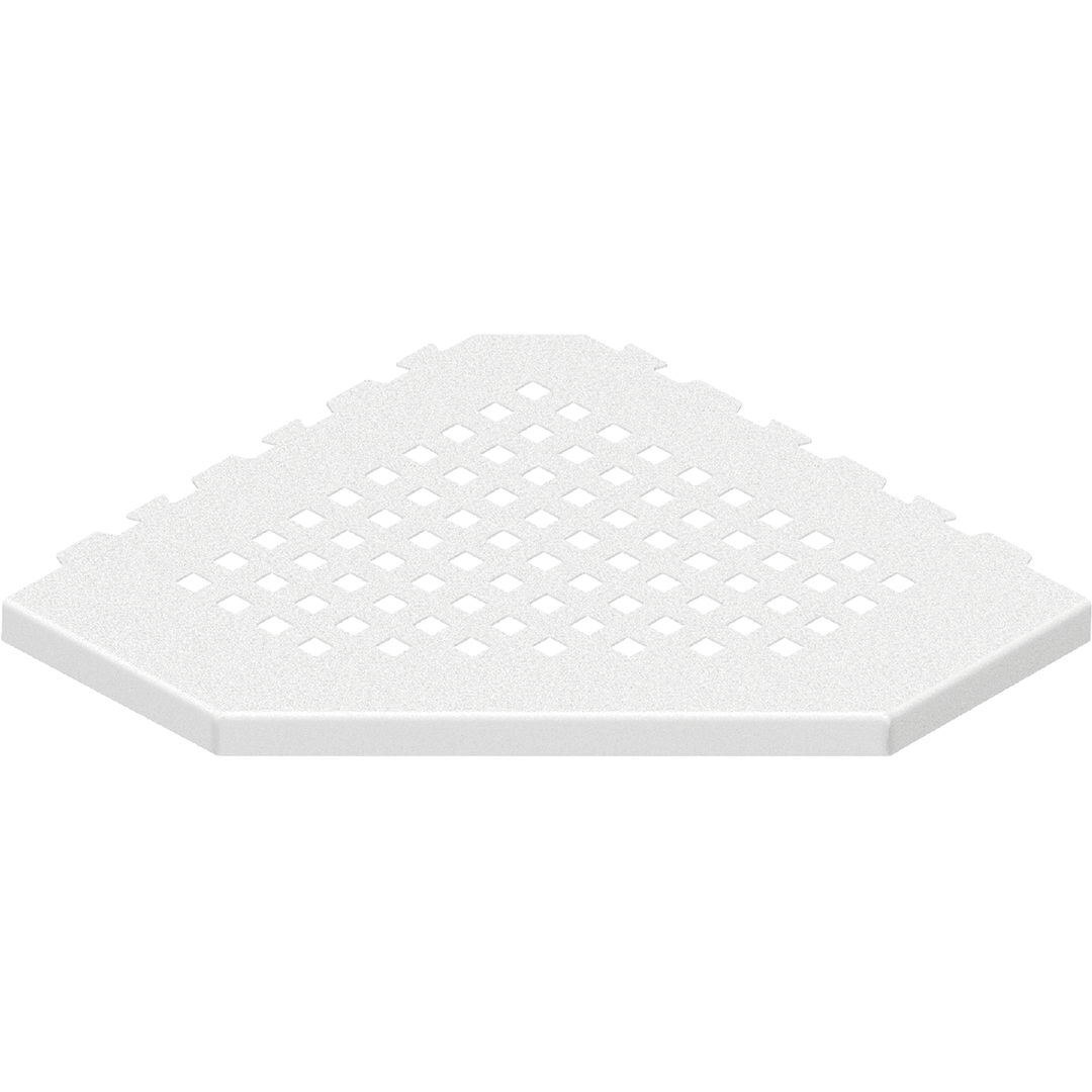 GURU Evolux PLUS Trapezoid Shower Corner Shelf, White