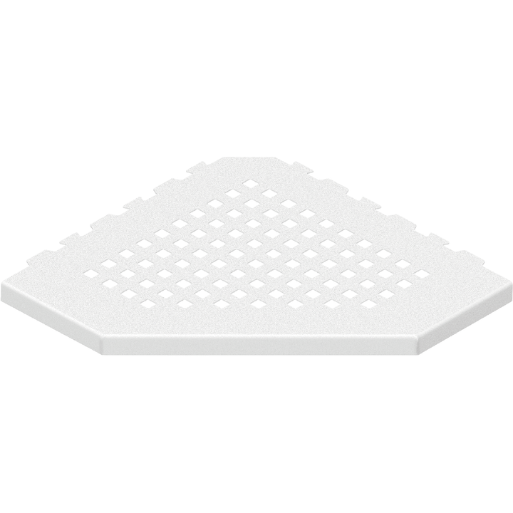 GURU Evolux PLUS Trapezoid Shower Corner Shelf, White