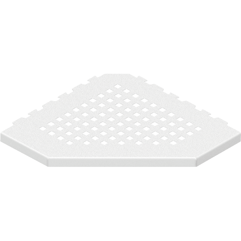 GURU Evolux PLUS Trapezoid Shower Corner Shelf, White