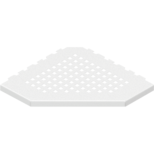 GURU Evolux PLUS Trapezoid Shower Corner Shelf, White
