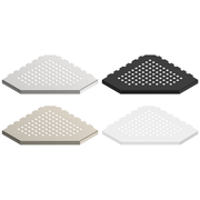 GURU Evolux PLUS Trapezoid Shower Corner Shelves, Brushed, Black, Nickel, and White