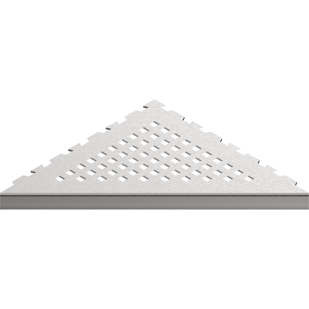 GURU Evolux PLUS Triangle Shower Corner Shelf, Brushed