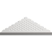 GURU Evolux PLUS Triangle Shower Corner Shelf, Brushed