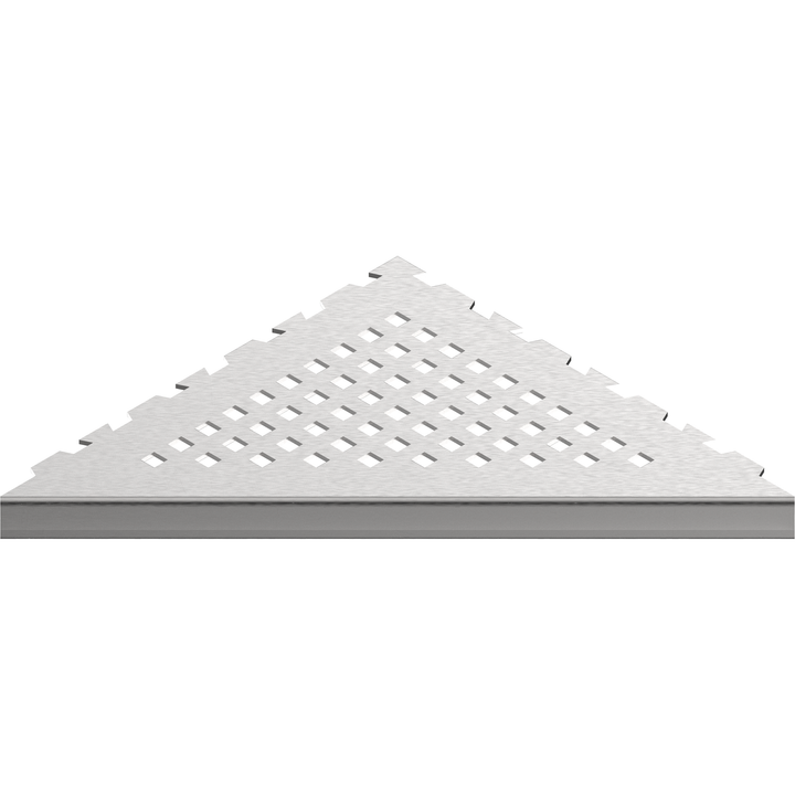 GURU Evolux PLUS Triangle Shower Corner Shelf, Brushed
