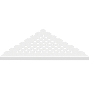 GURU Evolux PLUS Triangle Shower Corner Shelf, White