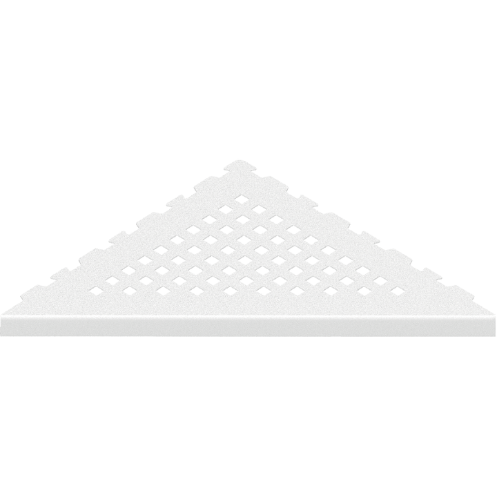 GURU Evolux PLUS Triangle Shower Corner Shelf, White