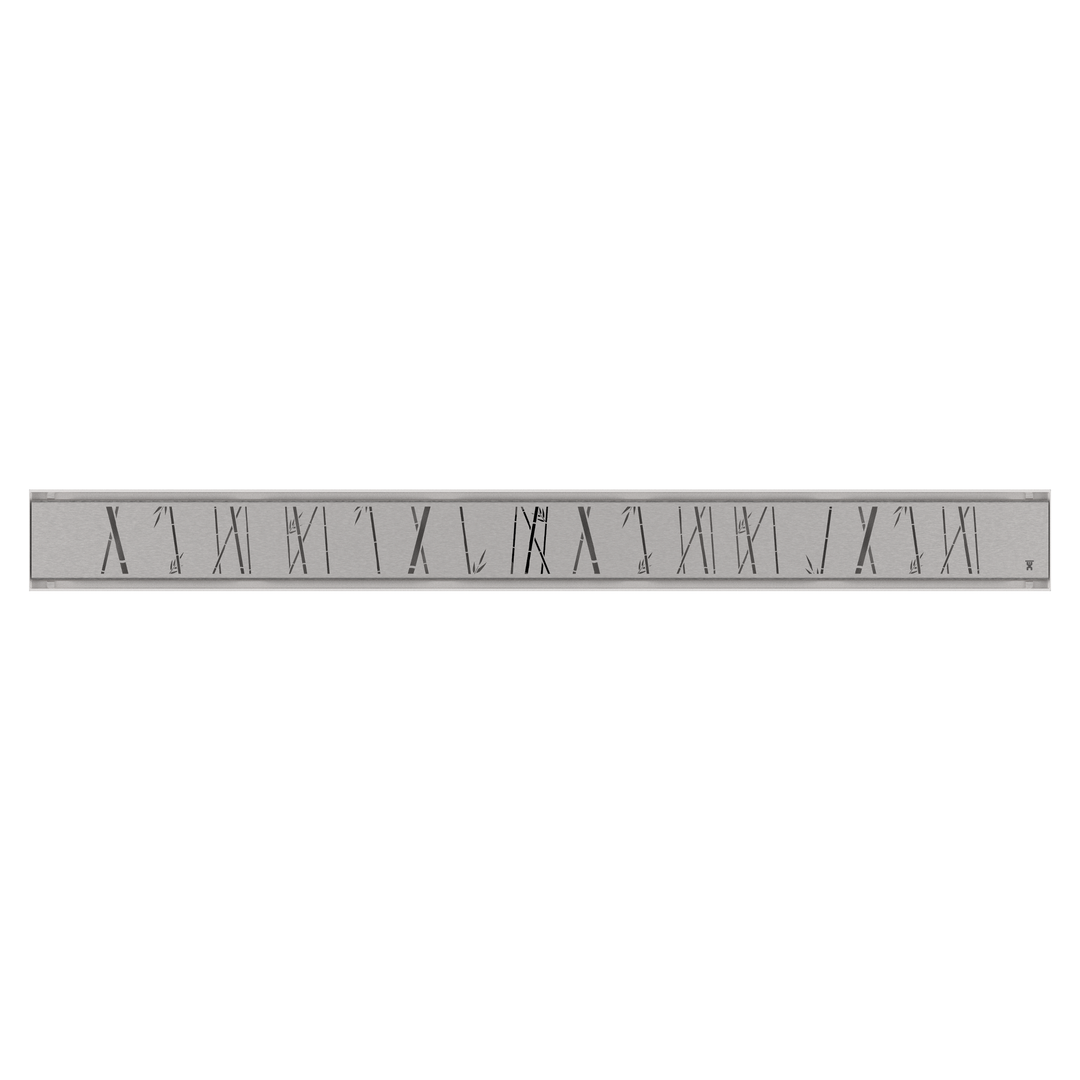 GURU Evolux 24" Zen Brush Linear Drain & Strainer, Stainless Steel