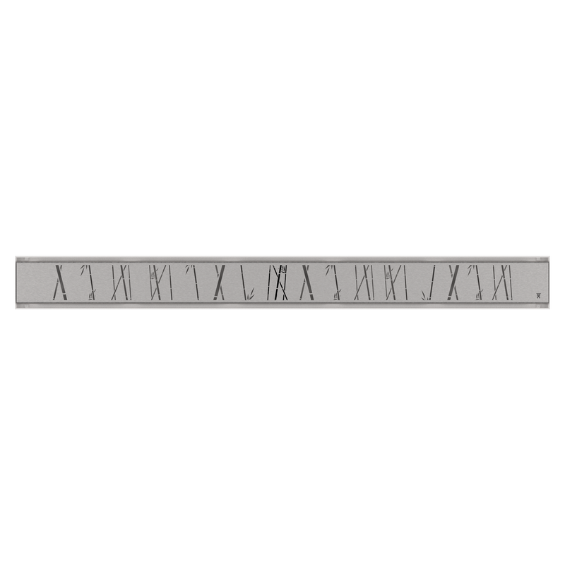 GURU Evolux 24" Zen Brush Linear Drain & Strainer, Stainless Steel
