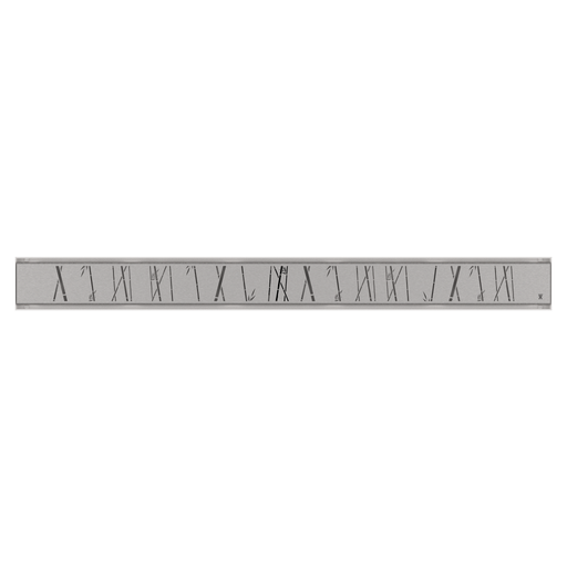 GURU Evolux 24" Zen Brush Linear Drain & Strainer, Stainless Steel