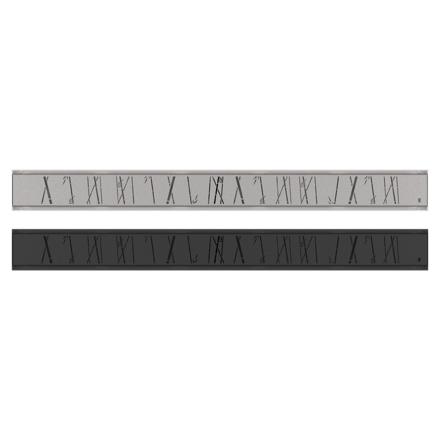 GURU Evolux 24" Zen Brush Linear Drain & Strainers