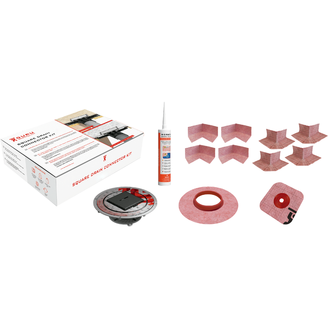 GURU PVC Square Drain Connector Kit