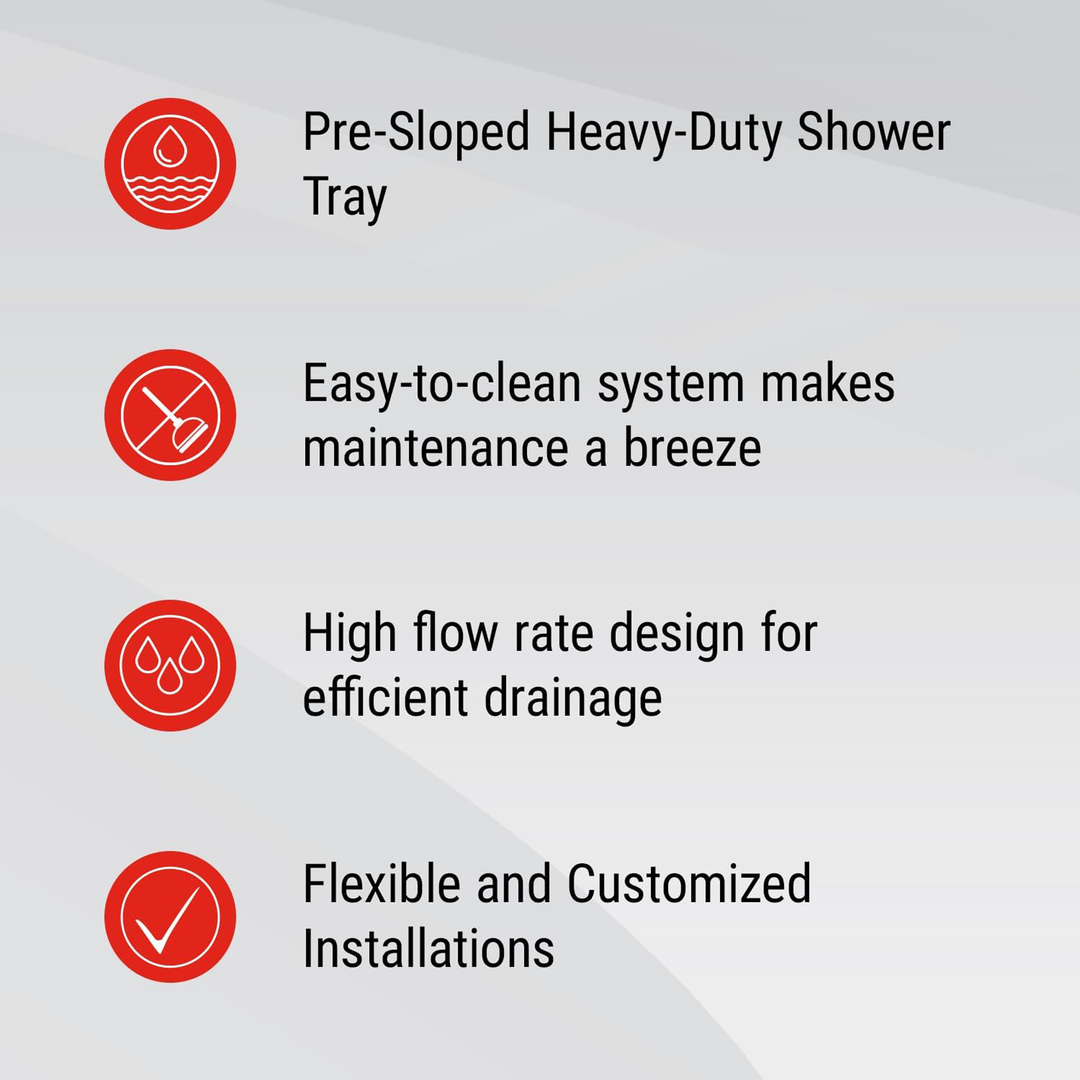 GURU Superkit Square PVC Shower System