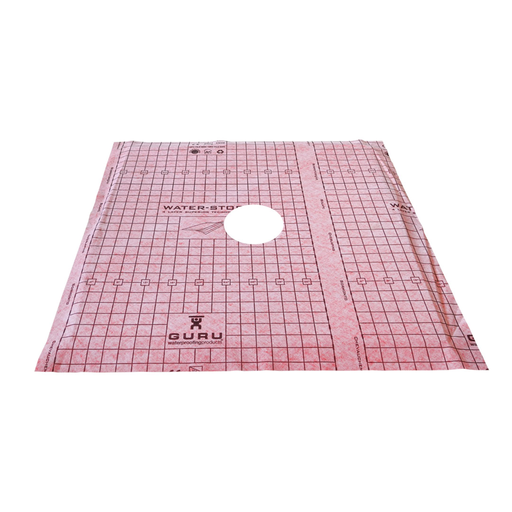 GURU W-S Heavy Duty Presloped Square Drain Shower Tray