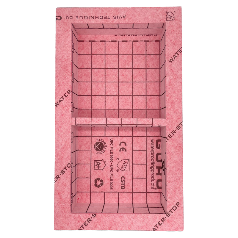 GURU Water-Stop Recessed Shower Niche, 12" x 24"

