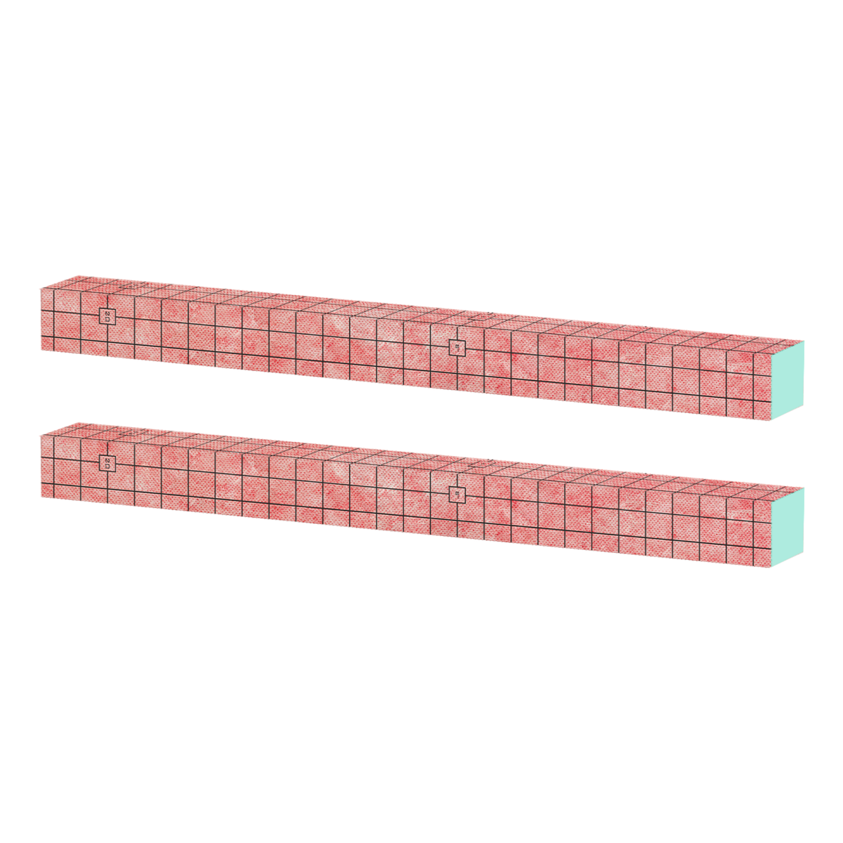 GURU Water-Stop 36" Shower Curb, 2-Pack