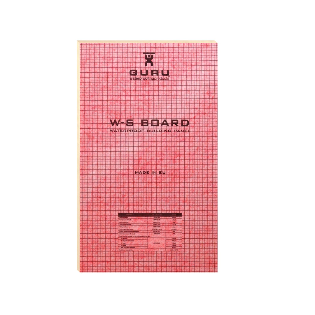 GURU Water-Stop 3' x 5' x 1/2" Foam Board, single