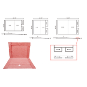 GURU Water-Stop Heavy Duty Presloped Shower Tray for Linear Drains Diagrams
