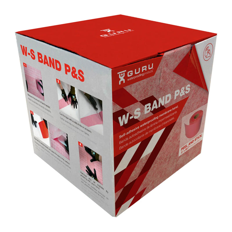 GURU W-S Peel & Stick Band, 5" x 65'7"