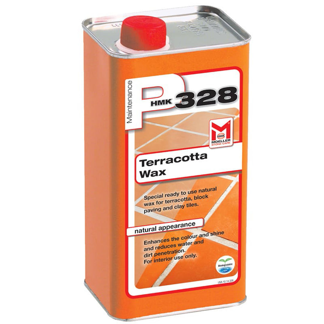 HMK P328 Terracotta Wax for protecting and enhancing terracotta surfaces