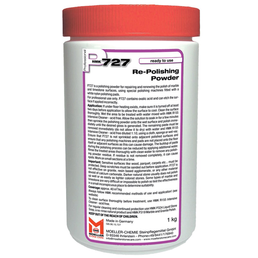 HMK P727 Re-Polishing Powder for Marble and Natural Stone Surfaces