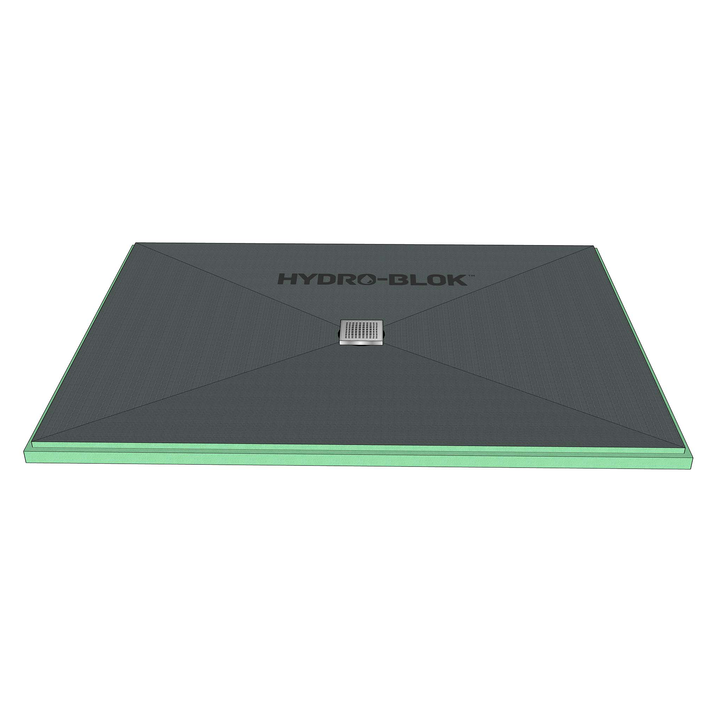 HYDRO-BLOK Classic Center Drain Shower Pan, 36” x 48”