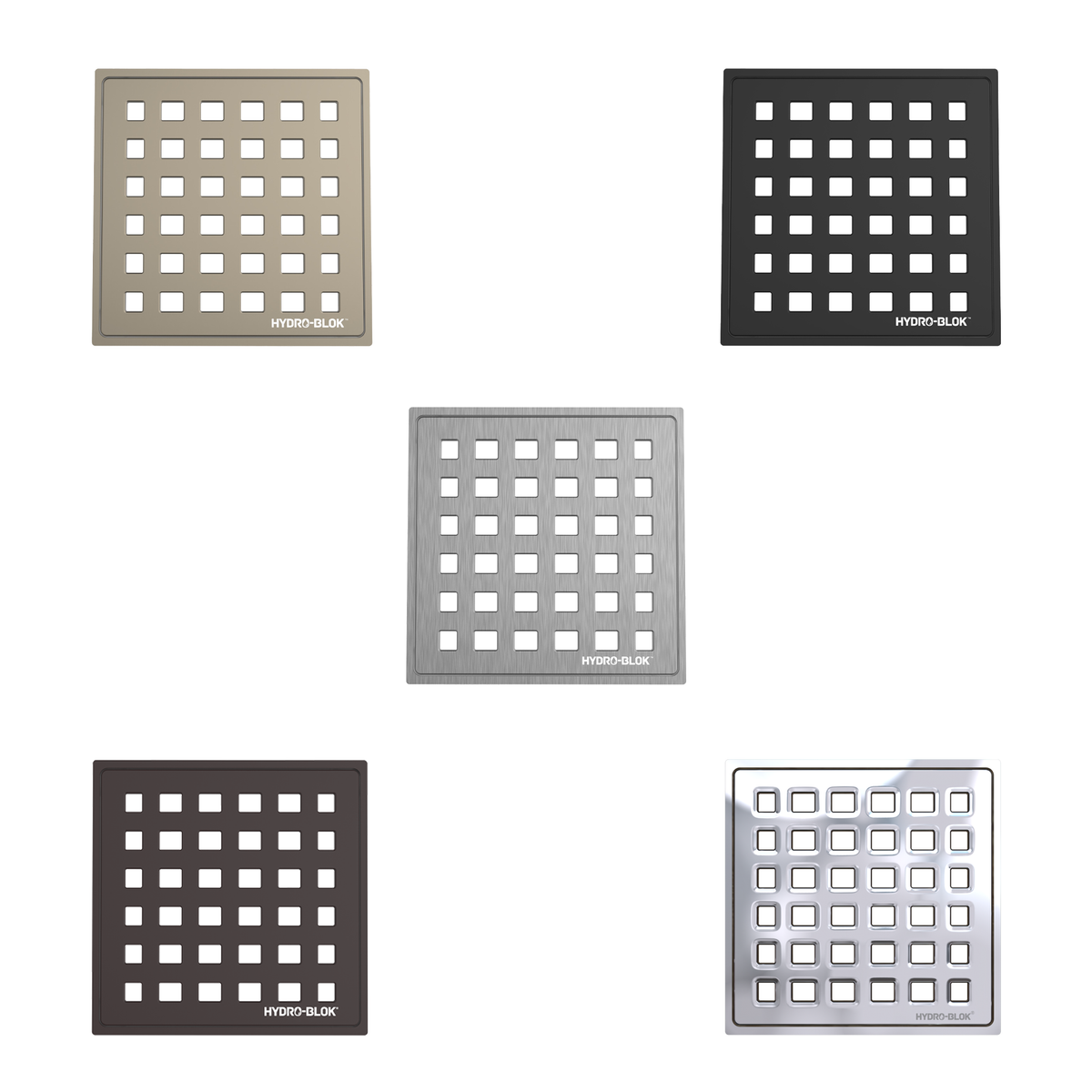 HYDRO-BLOK Classic Shower Drain Cover and Trays