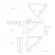 HYDRO-BLOK Large Diamond Bench Diagram
