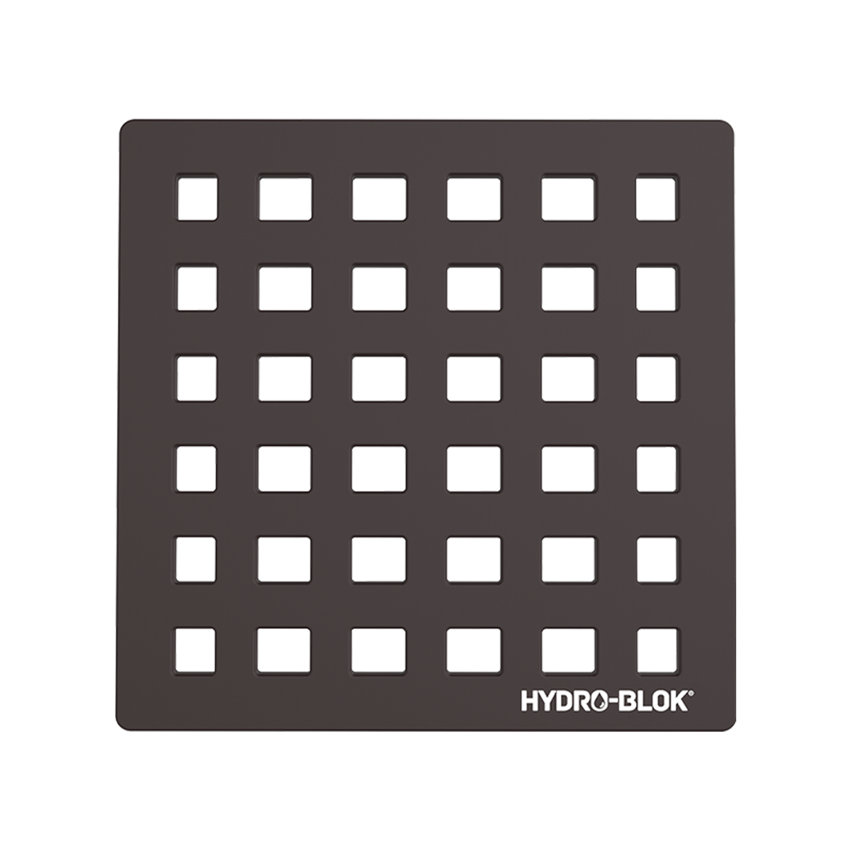 HYDRO-BLOK Low Profile Shower Drain Cover & Tray, Oil Rubbed Bronze
