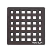 HYDRO-BLOK Low Profile Shower Drain Cover & Tray, Oil Rubbed Bronze
