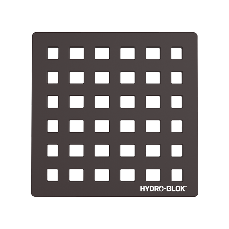 HYDRO-BLOK Low Profile Shower Drain Cover & Tray, Oil Rubbed Bronze
