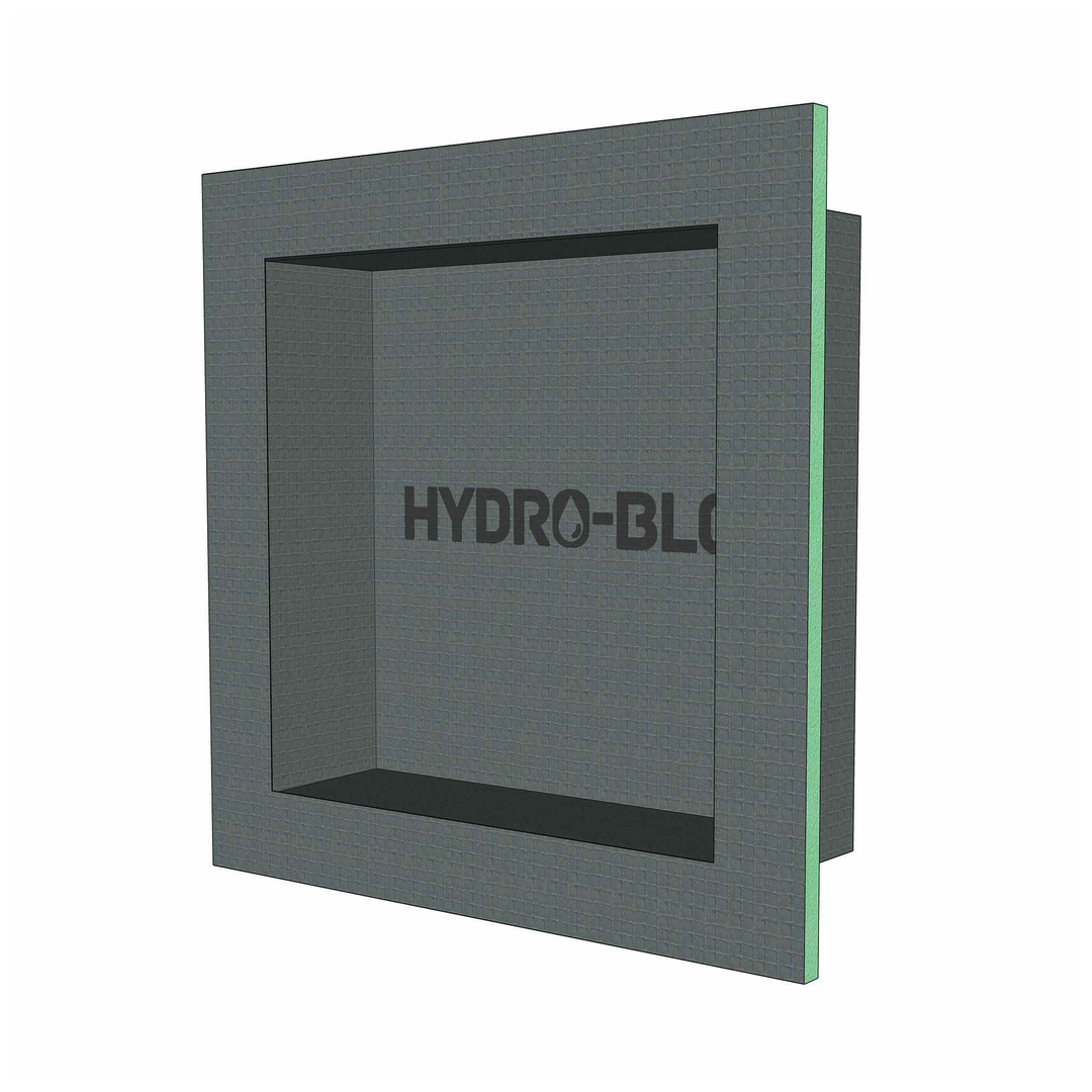 HYDRO-BLOK Recessed Shower Niche, 16" x 16"