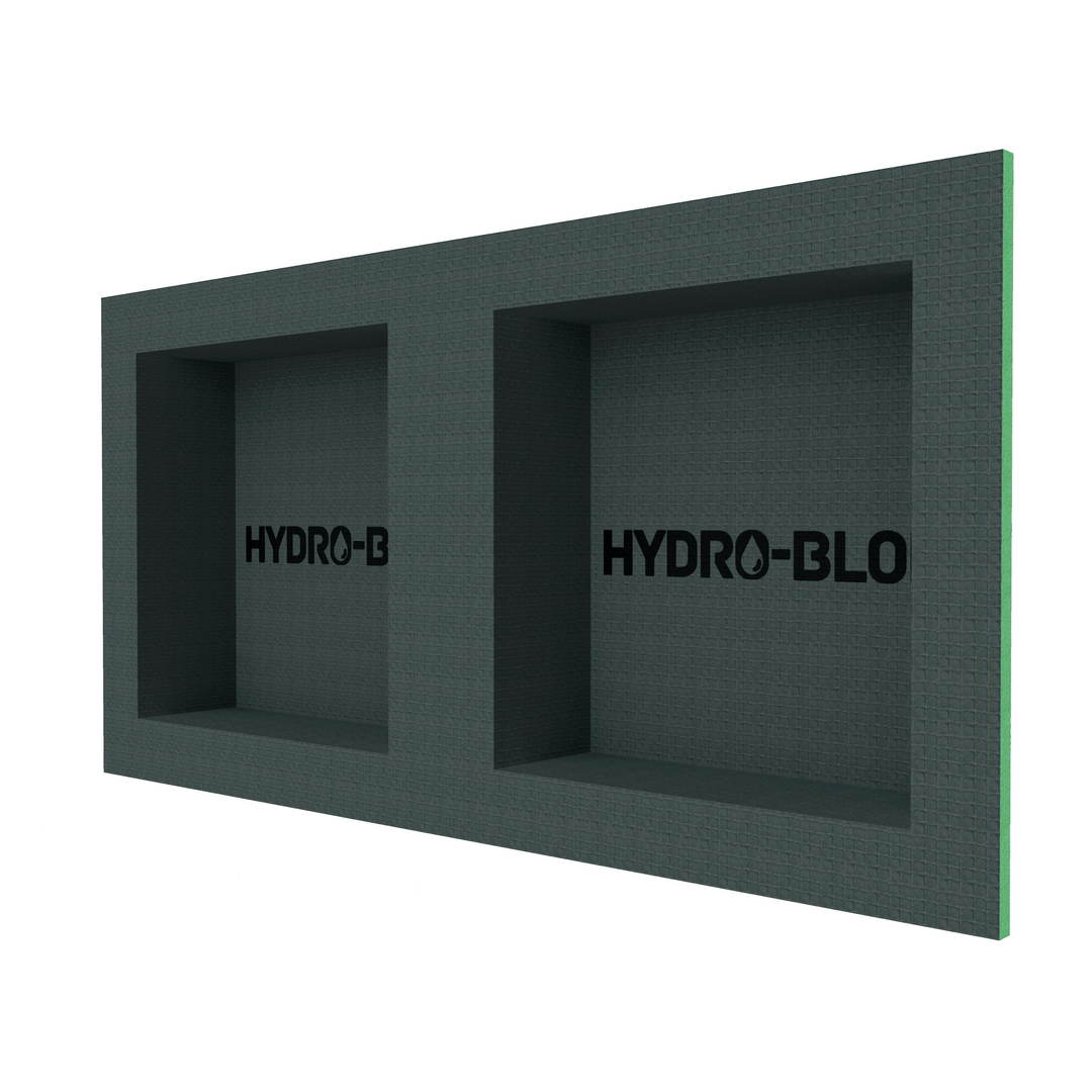 HYDRO-BLOK Recessed Shower Niche, 32" x 16" Double Wide
