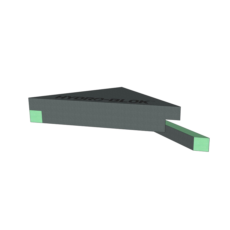 HYDRO-BLOK Suspended Bench, Side View