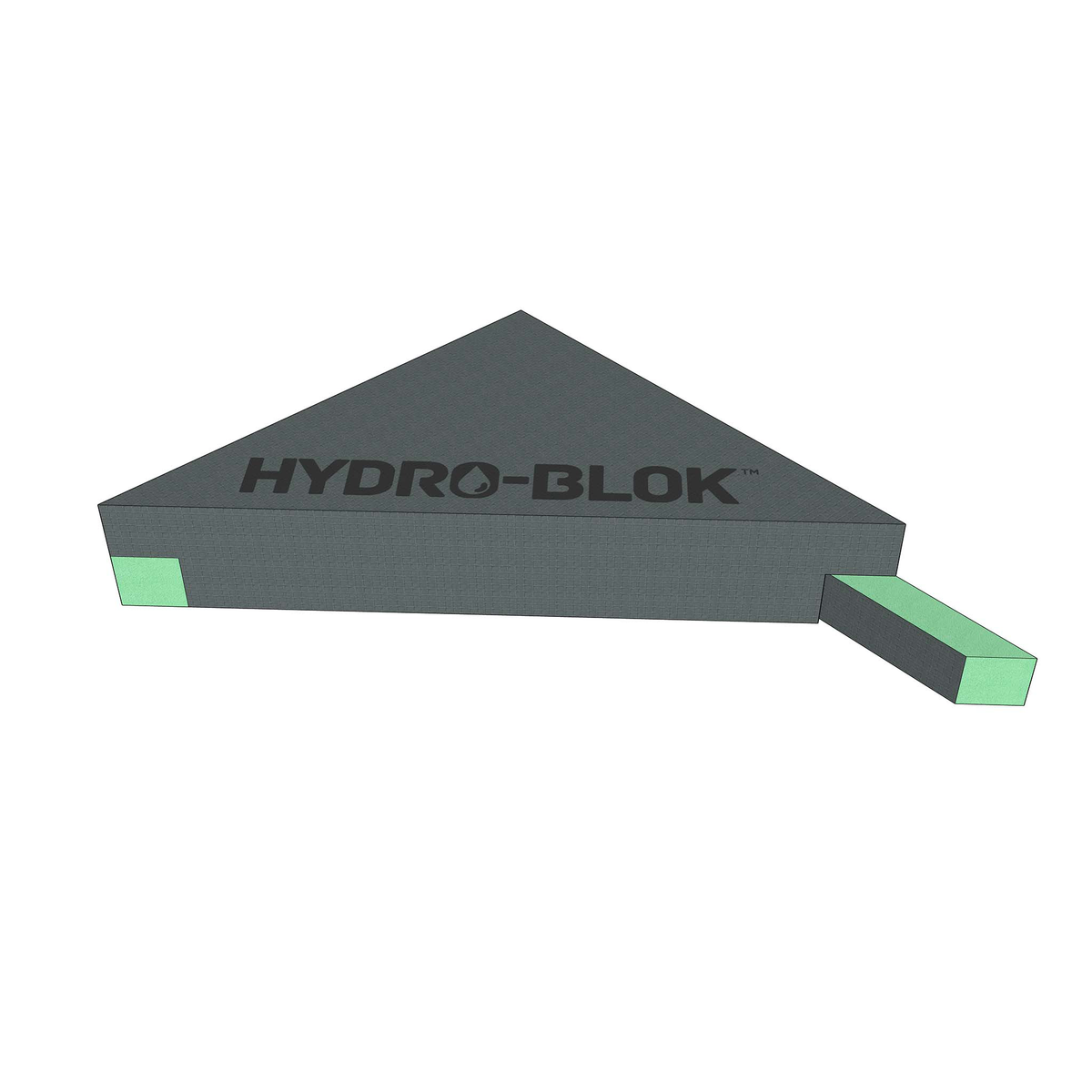 HYDRO-BLOK Suspended Bench, Top View