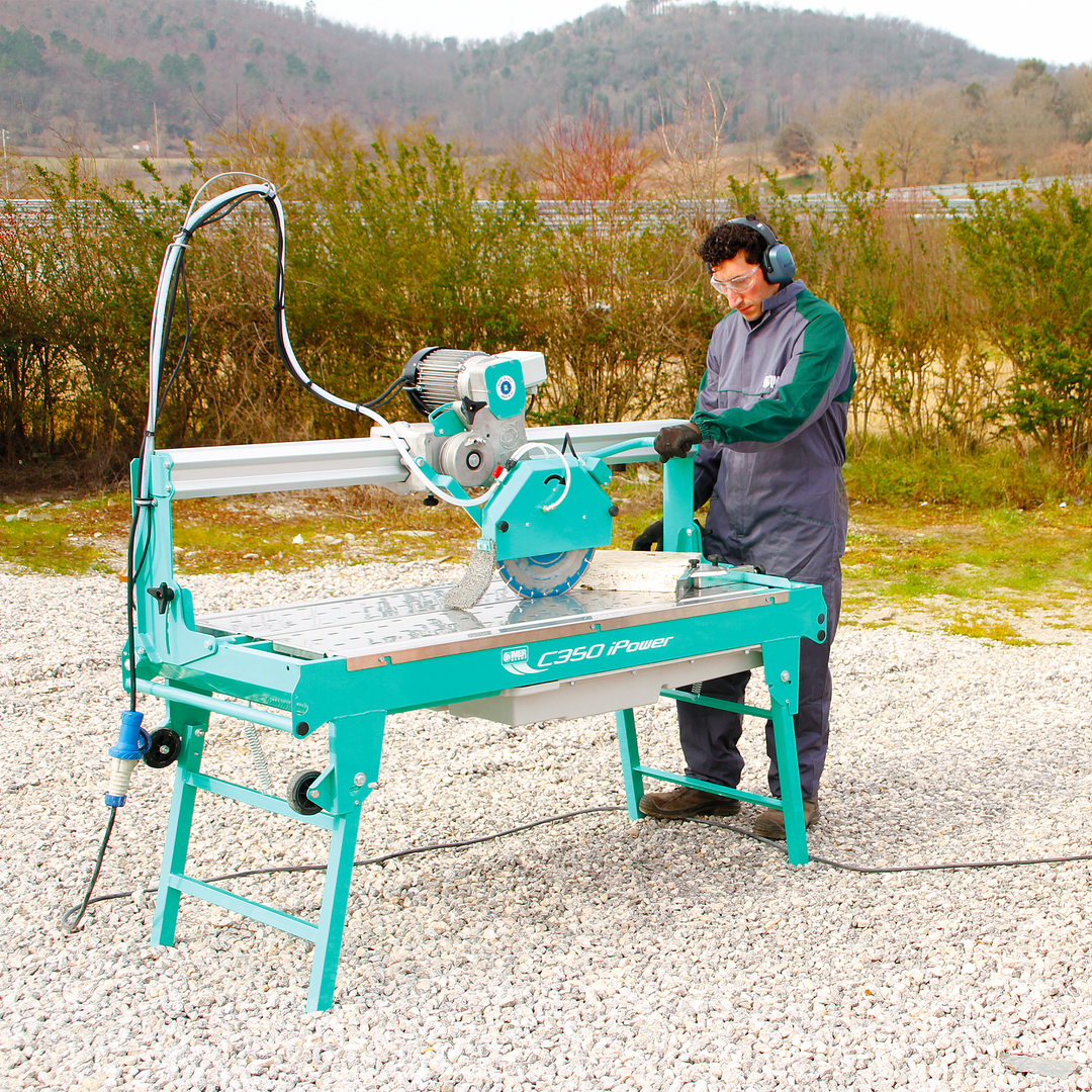 Imer 48" Combicut 350 IPOWER Tile Saw with 14" Blade and Plunge