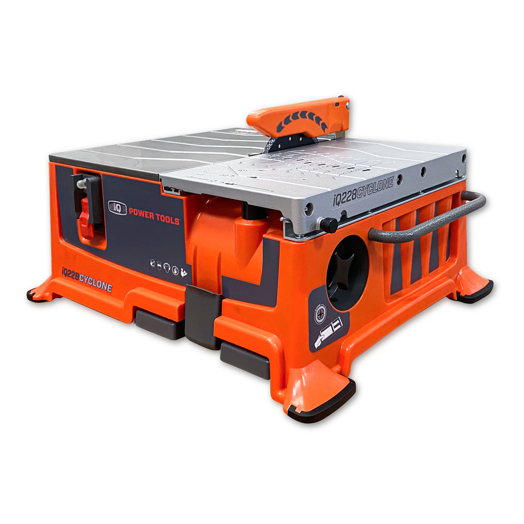 iQ Power Tools iQ228CYCLONE 7″ Dry Cut Tile Saw Bundle Pack